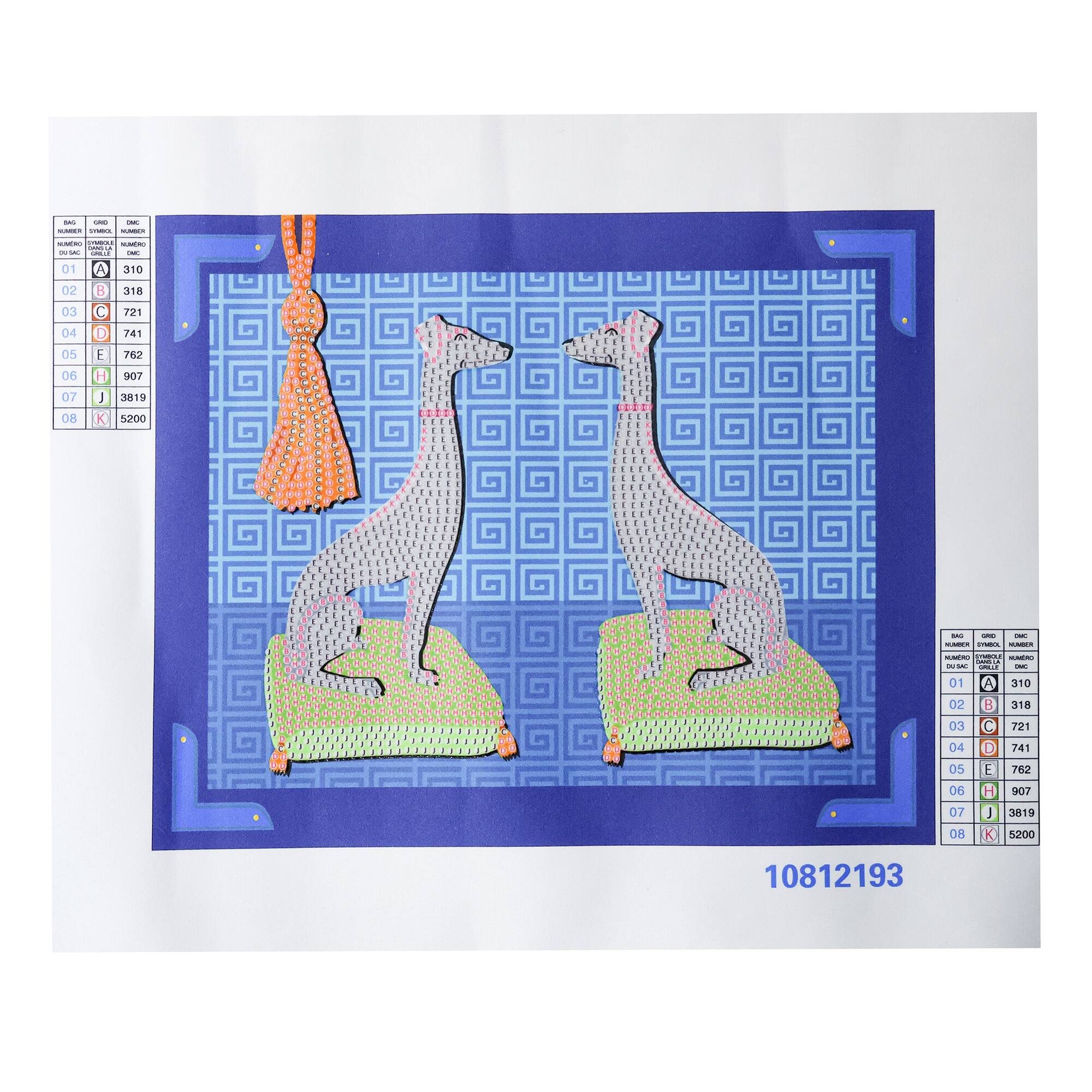 Jonathan Adler x Michaels 8" x 10" Pair of Greyhounds Diamond Art Kit